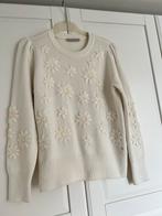 Studio anneloes flower pullover trui M roomwit, Kleding | Dames, Maat 38/40 (M), Wit, Ophalen of Verzenden