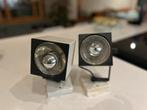 Set Vintage Philips cube wall spot lights, Huis en Inrichting, Ophalen, Gebruikt, Metaal
