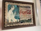 Coca Cola spiegel - The Typical American Girl, Verzamelen, Merken en Reclamevoorwerpen, Reclamebord, Gebruikt, Ophalen of Verzenden