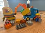 duplo graafmachine en kiepwagen 10812, Ophalen of Verzenden, Gebruikt, Complete set, Duplo