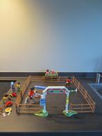 Playmobiel: Paardenren -Wedstrijdbaan met hindernis-Tribune, Ophalen of Verzenden, Gebruikt, Complete set