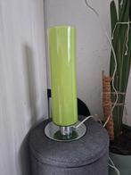 Vintage Jaren 70 Groene Glazen Lamp, Gebruikt, Ophalen of Verzenden, Glas, Minder dan 100 cm