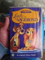 Disney Classics - VHS - Lady en de Vagebond 1 (NL), Alle leeftijden, Ophalen of Verzenden, Zo goed als nieuw, Tekenfilms en Animatie
