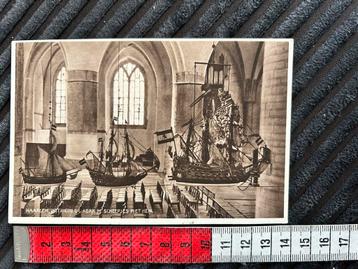 749. Kaart Oud Haarlem interieur Gr.Kerk Scheepjes P.Hein beschikbaar voor biedingen