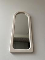 Witte spiegel, Huis en Inrichting, Woonaccessoires | Spiegels, Ophalen, Minder dan 50 cm, Zo goed als nieuw, Minder dan 100 cm