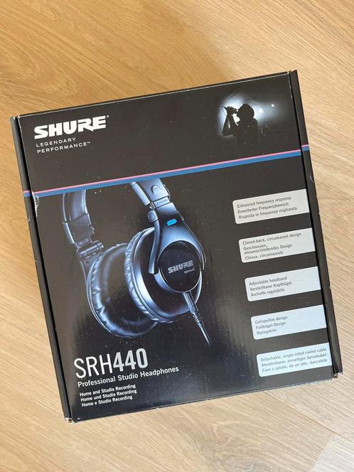 Studio koptelefoon Shure SRH440, Audio, Tv en Foto, Koptelefoons, Op oor (supra aural), Overige merken, Ophalen