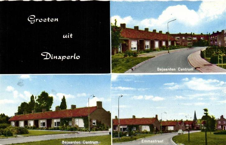 Groeten uit Dinxperlo - 3 afb o.a. Emmastraat - ongelopen, Verzamelen, Ansichtkaarten | Nederland, Ongelopen, Noord-Brabant, 1920 tot 1940