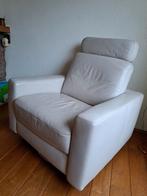 Leren fauteuil met draaivoet, Ophalen, Gebruikt, Leer, Leolux-look