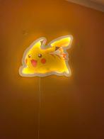 Pokemon Pikachu wandlamp neon, Ophalen, Zo goed als nieuw, Lamp