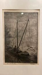 Dick van Luijn ets, Antiek en Kunst, Kunst | Etsen en Gravures, Ophalen of Verzenden