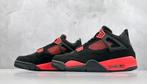 Jordan 4 red thunder, Ophalen of Verzenden, Zo goed als nieuw, Zwart