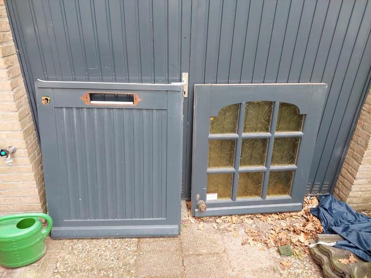 Oude Hardhouten Boerendeur, Doe-het-zelf en Verbouw, Deuren en Horren, Gebruikt, Overige typen, Ophalen