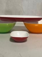 Guzzini schalen 5x design jaren 90 fruitschalen kommen, Guzzini, Kunststof, Gebruikt, Schaal