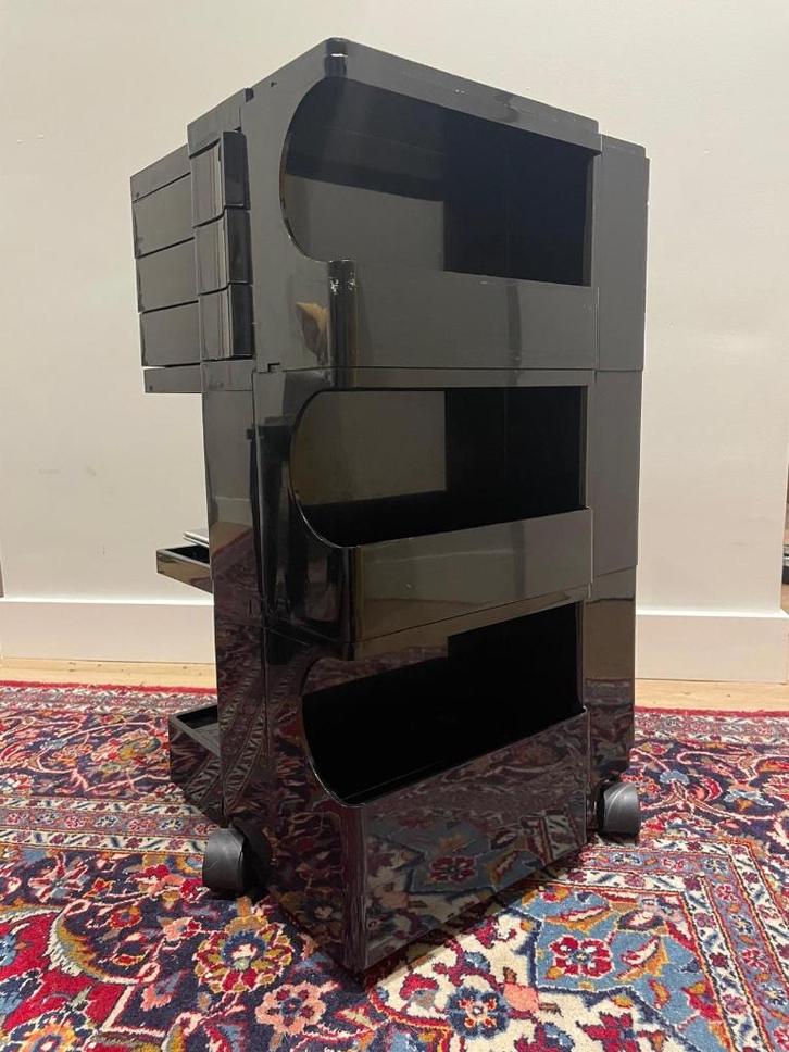 Joe Colombo Black Boby Trolley, Verzamelen, Retro, Huis en Inrichting, Ophalen