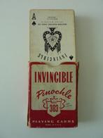 kaartspel Pinochle speelkaart USA Invincible Western playing, Verzamelen, Ophalen, Gebruikt, Speelkaart(en)