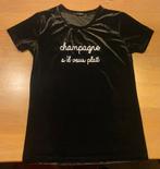Eight Paris velours t-shirt zwart velvet, maat M, Kleding | Dames, T-shirts, Maat 38/40 (M), Zwart, Ophalen of Verzenden, Zo goed als nieuw