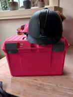 Poetskoffer en paardrijcap, Dieren en Toebehoren, Ophalen, Gebruikt