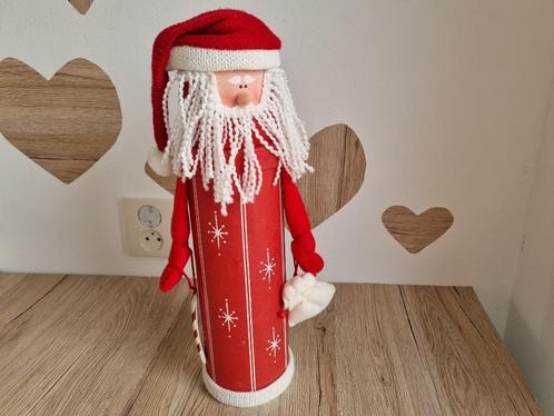 Mooie Kerstman opberg koker met Cadeau Zak en Candy cane, Diversen, Kerst, Zo goed als nieuw, Verzenden