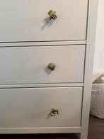 Set van 6 kast deurknopjes / kastknoppen goud messing, Ophalen of Verzenden, Zo goed als nieuw