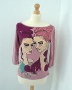 Vintage top, met mooie print, Mexx, Mexx, Paars, Maat 42/44 (L), Ophalen of Verzenden