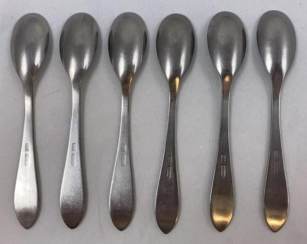 Gero Zilmeta 581 Visgraat 6 Theelepels 11cm Bestek 50s, Coolsingel 104, 3011 AG Rotterdam, Netherlands, Verzenden, Zo goed als nieuw