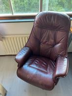 Leren fauteuil, Huis en Inrichting, Fauteuils, Ophalen, Gebruikt, 75 tot 100 cm, Leer