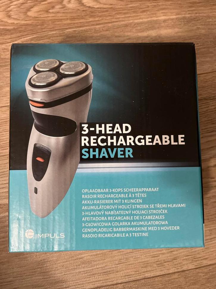 Impuls 3-kops Oplaadbaar Scheerapparaat - Nieuwstaat, Witgoed en Apparatuur, Persoonlijke-verzorgingsapparatuur, Zo goed als nieuw