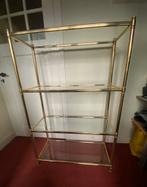 Open messing vitrine kast, Huis en Inrichting, Kasten | Vitrinekasten, Ophalen, Gebruikt, 25 tot 50 cm, 50 tot 100 cm