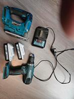 Makita Boormachine & Decoupeerzaag Set - 18V, Doe-het-zelf en Verbouw, Gereedschap | Boormachines, Ophalen of Verzenden, Gebruikt