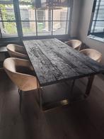 Zeer zware massieve eettafel van Richmond Interiors, 200 cm of meer, Zo goed als nieuw, Vijf personen of meer, Rechthoekig