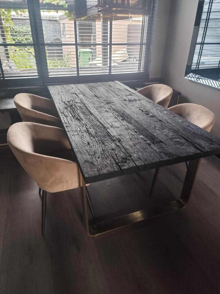 Zeer zware massieve eettafel van Richmond Interiors, Huis en Inrichting, Tafels | Eettafels, Zo goed als nieuw, 50 tot 100 cm