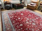 Handgeknoopt Pakistaans Kashan tapijt – ca. 345  246 cm, Info@bababoho.com, 200 cm of meer, Zo goed als nieuw, Crème