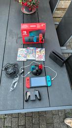 Zgan Nintendo Switch, Spelcomputers en Games, Spelcomputers | Nintendo Switch, Ophalen of Verzenden, Zo goed als nieuw, Met 2 controllers