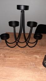 Zwarte windlichten en kandelaars, Ophalen, Gebruikt, Zwart, Metaal