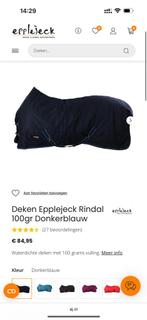 Epplejeck outdoordeken 100gr navy maat 195, Ophalen of Verzenden, Gebruikt, Deken