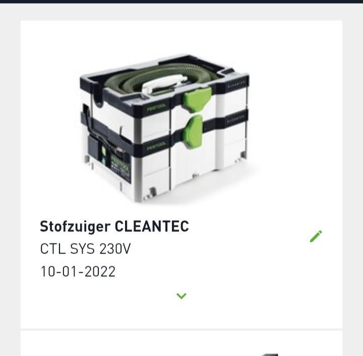 Festool CTL SYS Cleantec als nieuw., Doe-het-zelf en Verbouw, Gereedschap | Schuurmachines, Zo goed als nieuw, Overige typen, 600 tot 1200 watt