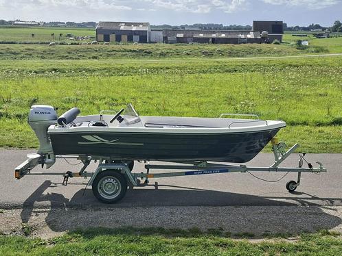Prachtige Vida sloep met Honda 8pk 2016*, Watersport en Boten, Sloepen, Gebruikt, Tot 10 pk, 3 tot 6 meter, Buitenboordmotor, Benzine