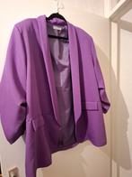 Paarse blazer nieuw new collection onesize 46 48, Kleding | Dames, Grote Maten, Paars, Nieuw, Ophalen of Verzenden, Jasje of Colbert