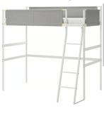 Hoogslaper vitval Ikea 80 x 200 cm met mattras, Ophalen, Eenpersoons, Zo goed als nieuw, 200 cm