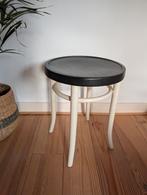 Thonet krukje zwart wit geschilderd, bentwood., Ophalen, Gebruikt, Hout