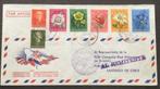 Eerste vlucht KLM Nederland- Chili 1952. Lees verder., Ophalen of Verzenden, Envelop
