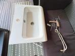 Wastafel met Kraan - Prima Staat, Doe-het-zelf en Verbouw, Sanitair, Ophalen, Gebruikt, Chroom, Wastafel