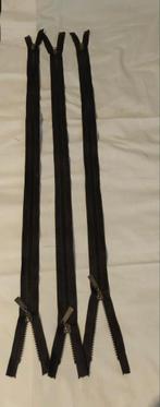 3 Dubbel Deelbare Ritsen - 80cm - Zwart, Hobby en Vrije tijd, Ophalen of Verzenden, Nieuw, Rits of Sluiting