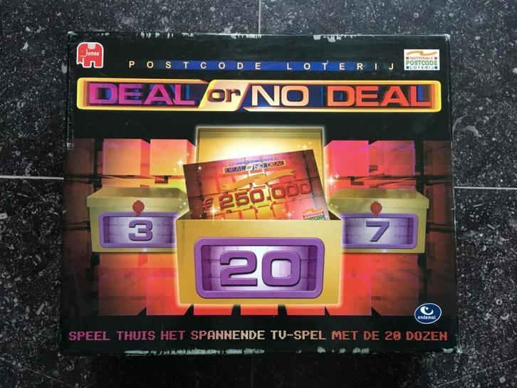 Deal or no deal spel, Hobby en Vrije tijd, Gezelschapsspellen | Bordspellen, Zo goed als nieuw, Een of twee spelers, Drie of vier spelers