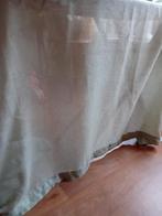 2 dellig gordijn linnenlook met tunnel, Huis en Inrichting, Stoffering | Gordijnen en Lamellen, Grijs, 200 cm of meer, Ophalen of Verzenden