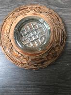 Zware asbak van vermoedelijk hars. Diameter 20 cm., Ophalen of Verzenden, Gebruikt, Asbak