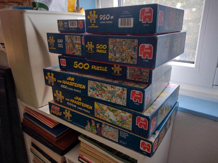 Diverse Jan van Haasteren puzzels, Hobby en Vrije tijd, Denksport en Puzzels, Gebruikt, Legpuzzel, 500 t/m 1500 stukjes, Ophalen of Verzenden