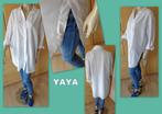 YAYA witte lange blouse met knoopjessplitten maat 42, Yaya, Gedragen, Maat 42/44 (L), Wit