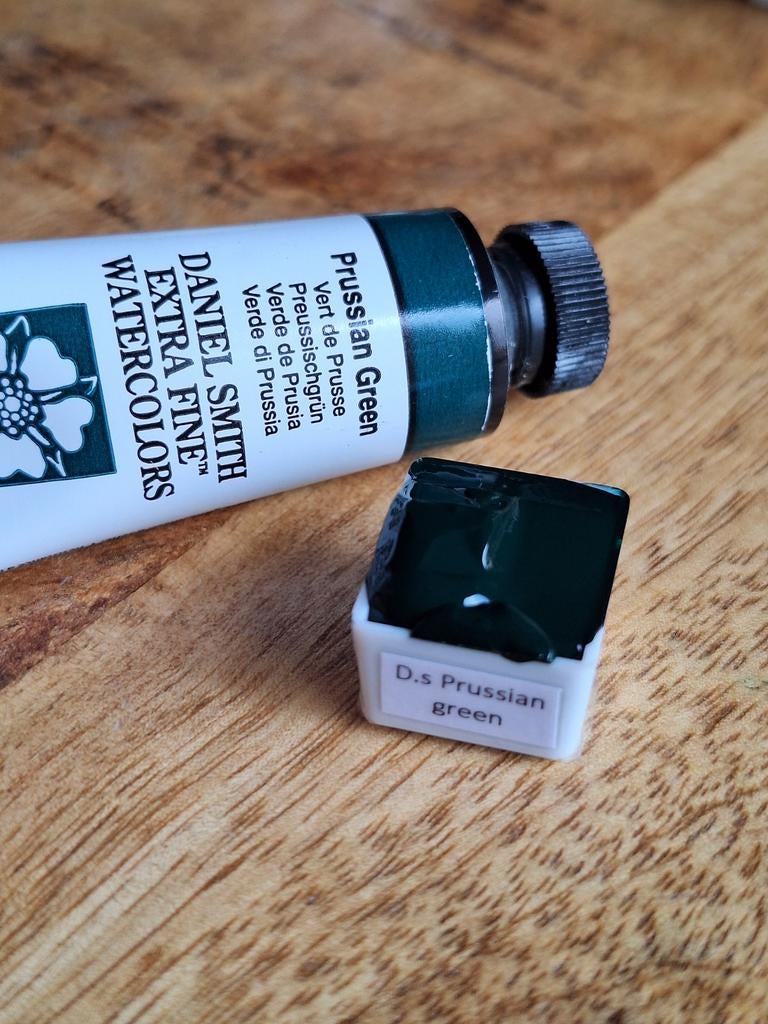 Daniel Smith ½ napje Pruisisch Groen Aquarelverf, Ophalen of Verzenden, Nieuw
