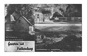 943455 Valkenburg 1955 Postzegel afgeweekt beschikbaar voor biedingen